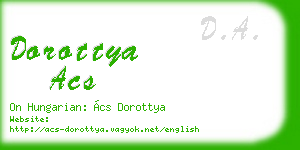 dorottya acs business card